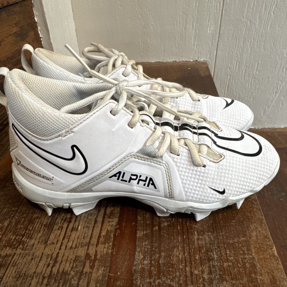 Nike Alpha Menace 3 Shark BG Youth Size 4Y CV0581-109 White - Picture 5 of 13